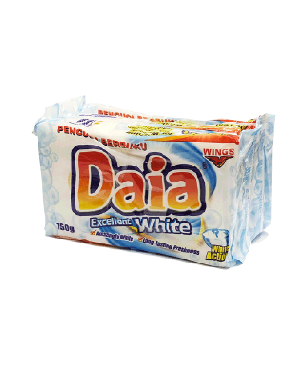 DAIA BAR DETERGENT WHITE 3 X150G