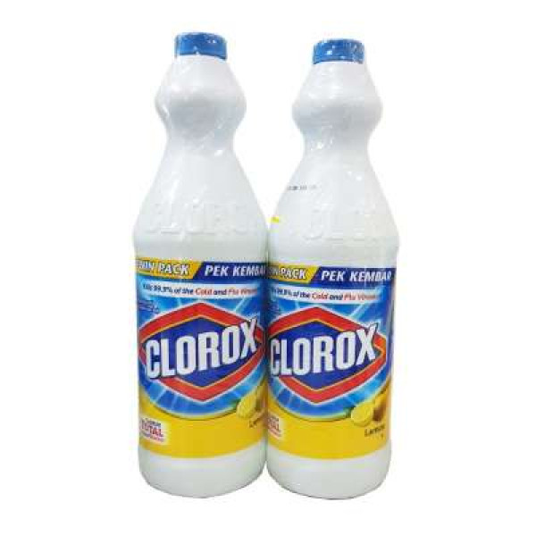 CLOROX BLEACH LEMON 1L TWIN PACK