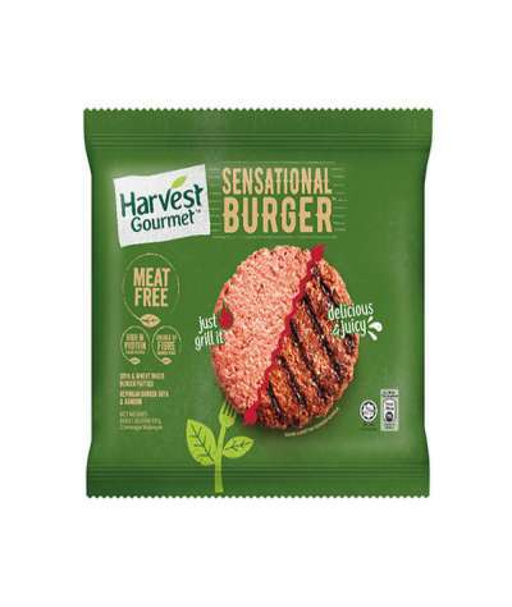 HARVEST GOURMET SENSATIONAL BURGER 339G