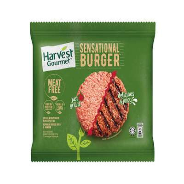 HARVEST GOURMET SENSATIONAL BURGER 339G