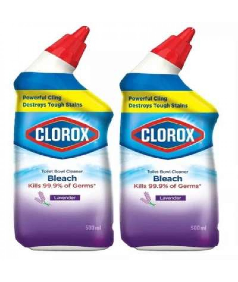 CLOROX T/ BOWL C/BLEACH LAV (TP) 500ML X 2