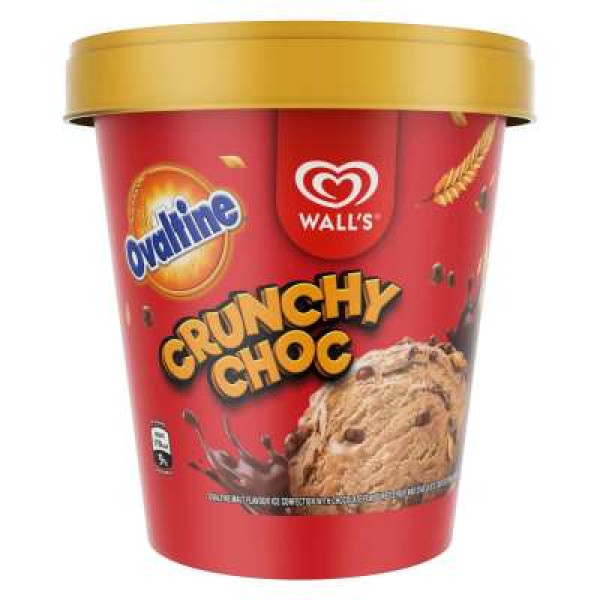 WALL'S TUB OVALTINE CRUNCHY CHOC 750ML