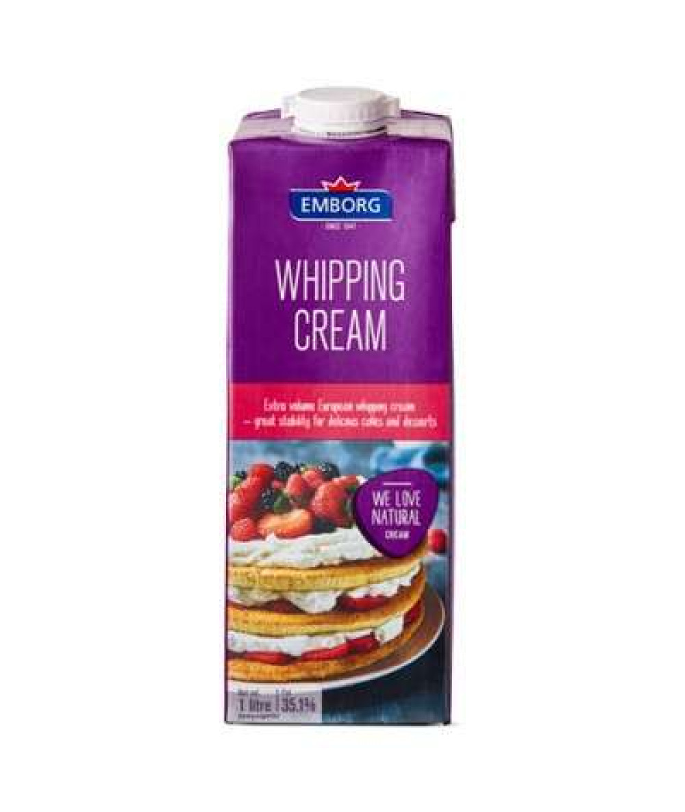 EMBORG UHT WHIPPING CREAM 1L