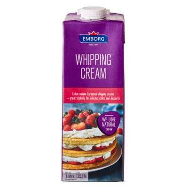 EMBORG UHT WHIPPING CREAM 1L