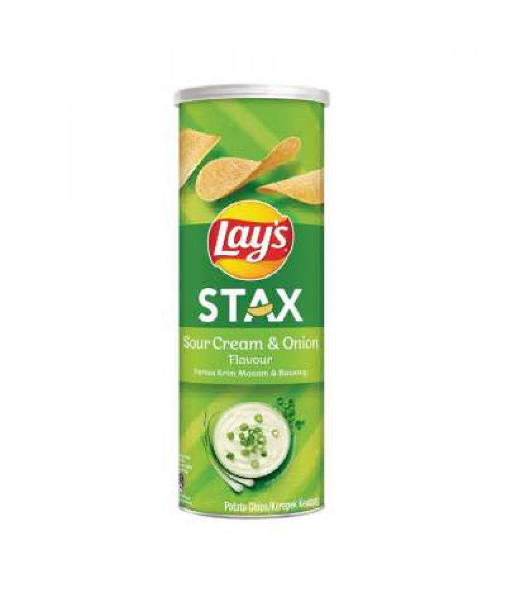 LAY'S STAX SOUR CREAM & ONION 135G