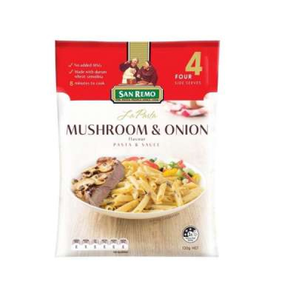 SAN REMO LA PASTA CREAMY MUSHROOM & ONION 120GM