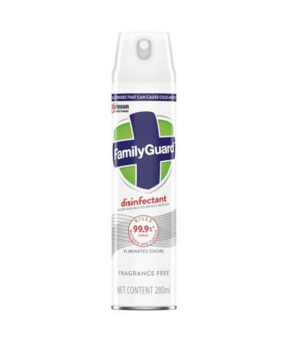 FAMILYGUARD DSNFCT SPRAY FRAGNANCE FREE 280ML