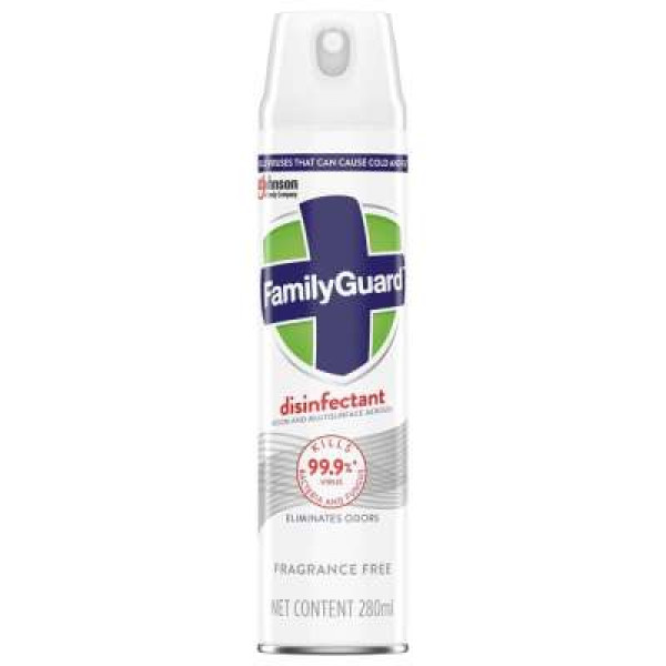 FAMILYGUARD DSNFCT SPRAY FRAGNANCE FREE 280ML