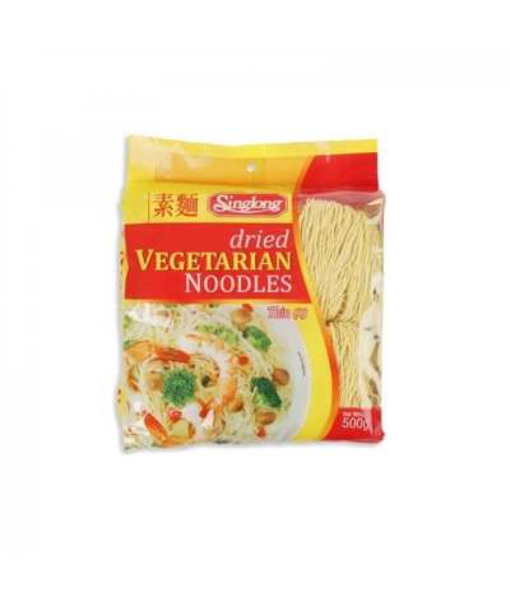 SINGLONG DRIED VEGETARIAN NOODLE (SMALL) 500G