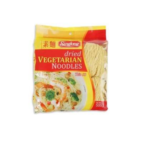 SINGLONG DRIED VEGETARIAN NOODLE (SMALL) 500G