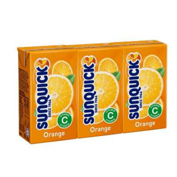 SUNQUICK ORANGE JUICE 125MLX3