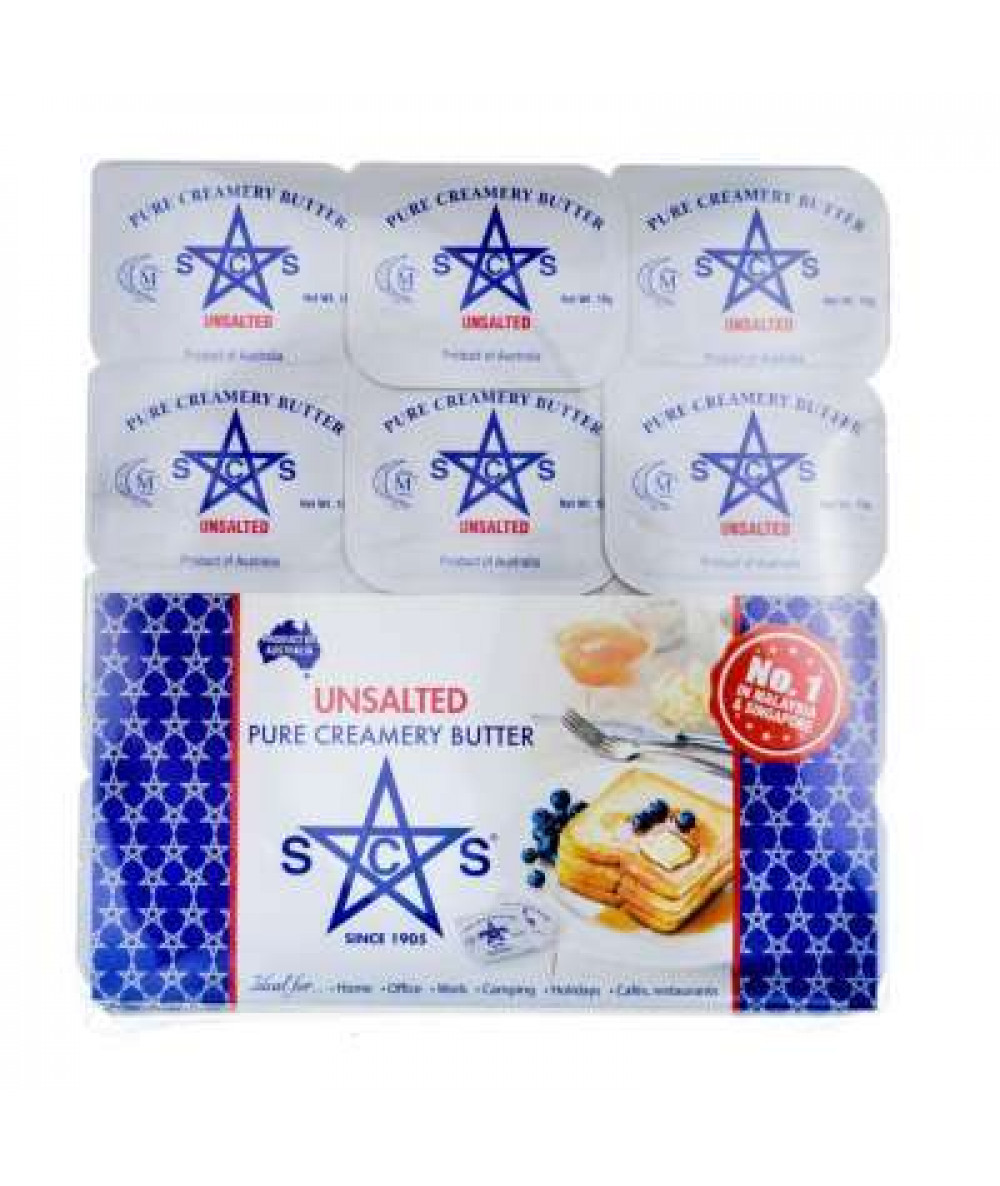 SCS PORTION BUTTER SALTED 12X10G