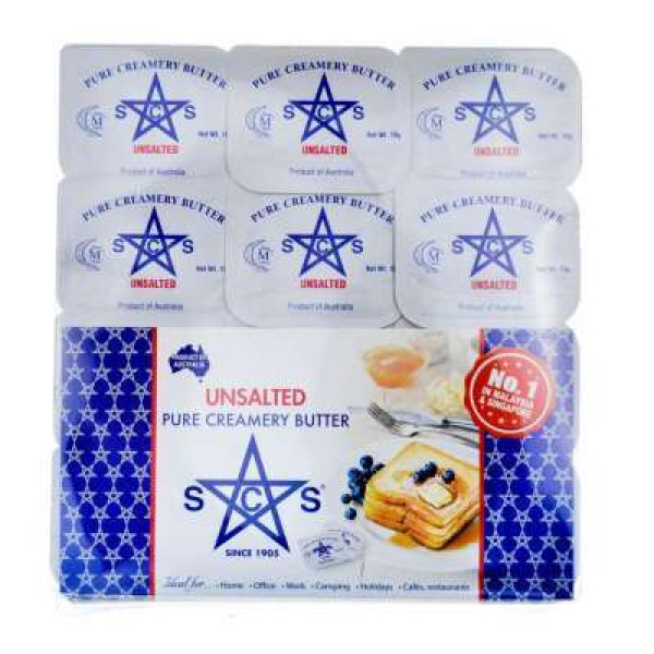 SCS PORTION BUTTER SALTED 12X10G