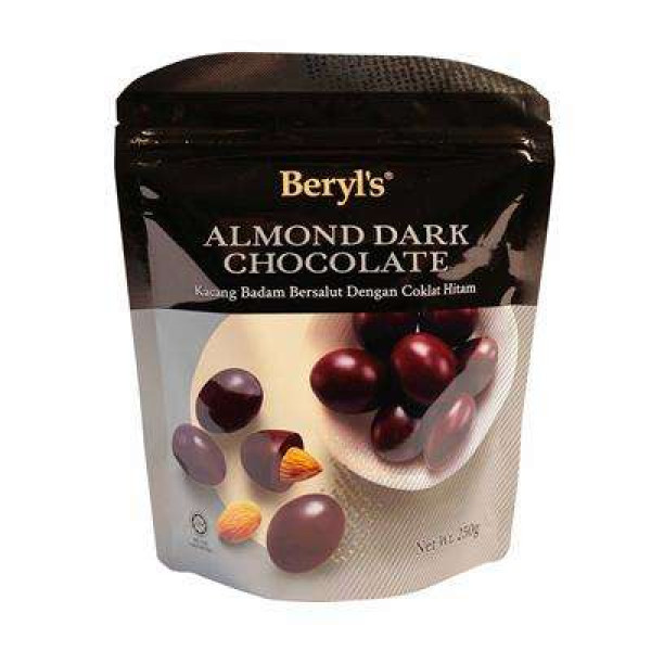 BERYL'S ALMOND DARK CHOCOLATE 250G