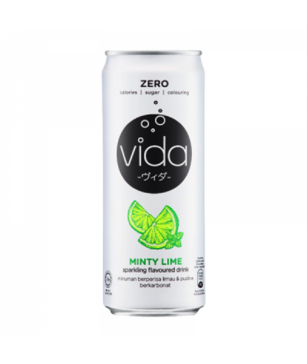 VIDA ZERO 325ML MINTY LIME