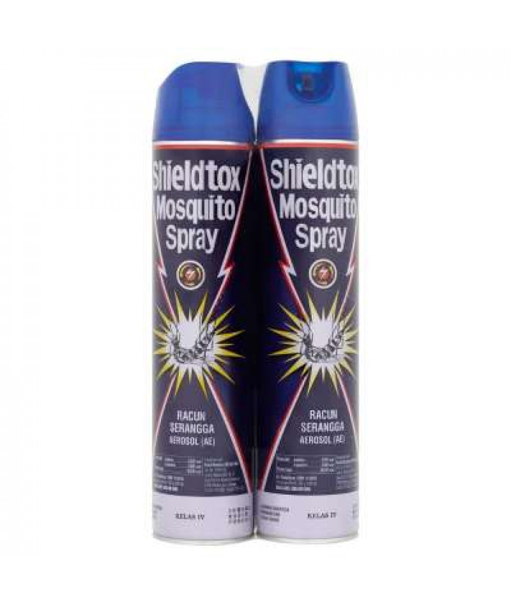 SHIELDTOX MOSQUITO SPRAY AEROSOL 600MLX2