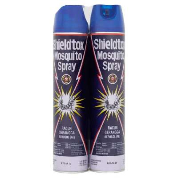 SHIELDTOX MOSQUITO SPRAY AEROSOL 600MLX2