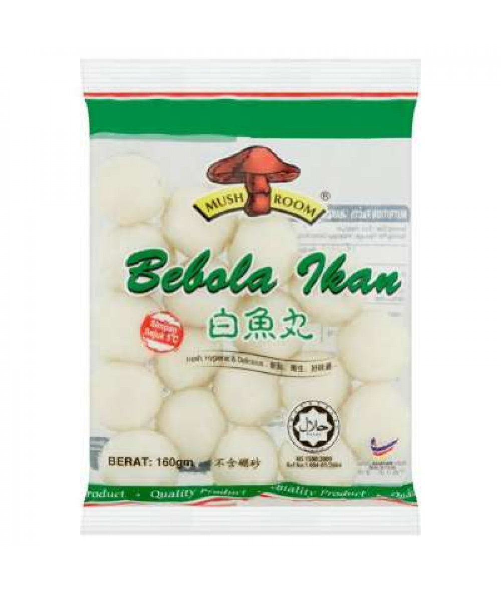 MUSHROOM SMALL WHITE FISH BALL 1KG 