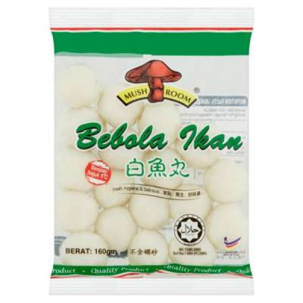 MUSHROOM SMALL WHITE FISH BALL 1KG 