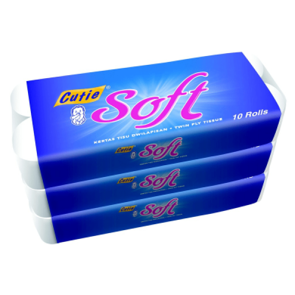 CUTIE SOFT T/R 3PK X10RL (3 IN 1) 