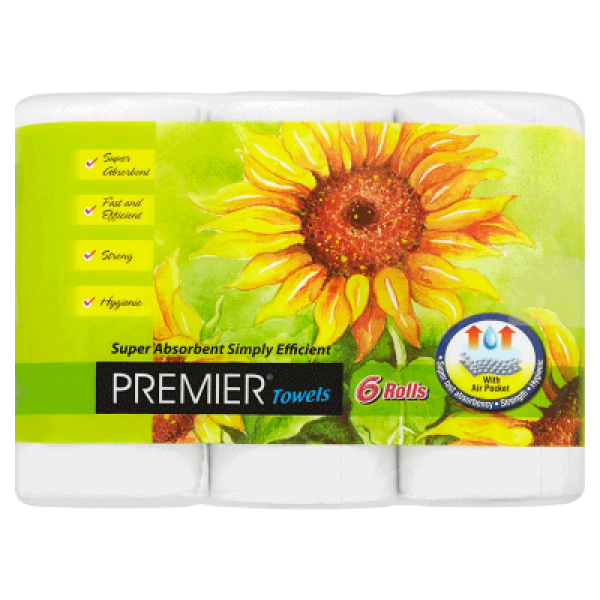 PREMIER KITCHEN TOWEL 6ROLL X 60 SHEETS