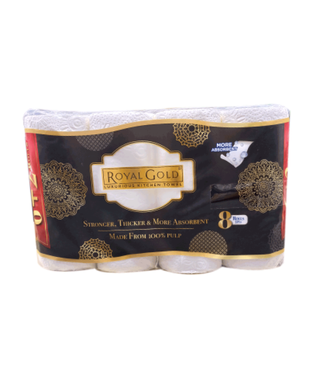 ROYAL GOLD LUXURIOUS KITCHEN TOWEL 8ROLL