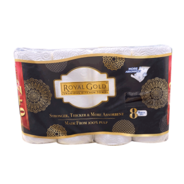 ROYAL GOLD LUXURIOUS KITCHEN TOWEL 8ROLL