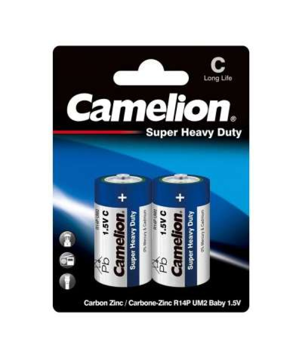 CAMELION SUPER HEAVY DUTY BATTERIES C*2'S