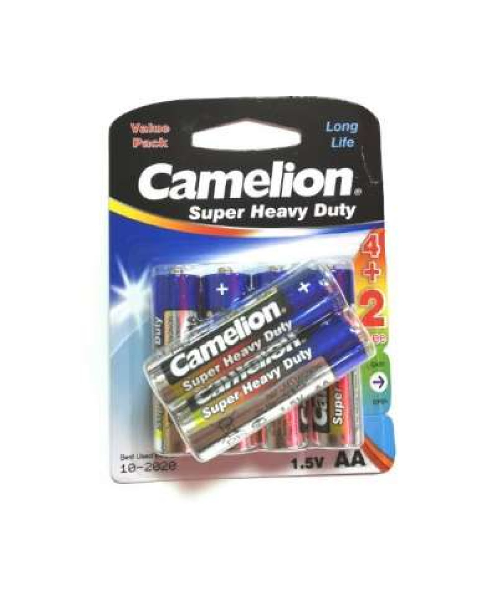 CAMELION SUPER HEAVY DUTY BATTERIES AA*4'S+2'S