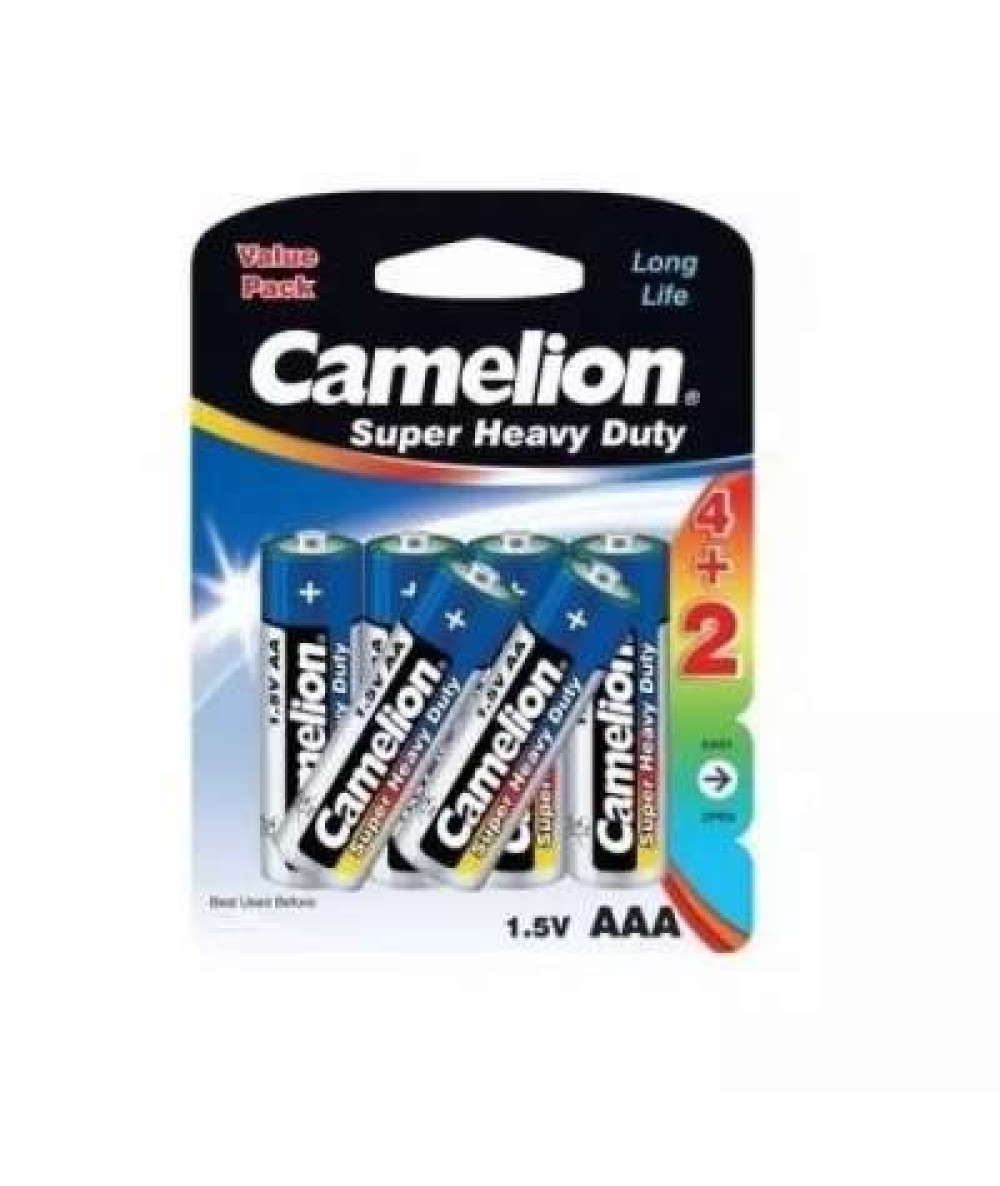 CAMELION SUPER HEAVY DUTY BATTERIES AAA*4'S+2'S