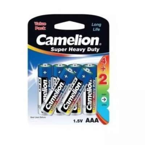 CAMELION SUPER HEAVY DUTY BATTERIES AAA*4'S+2'S