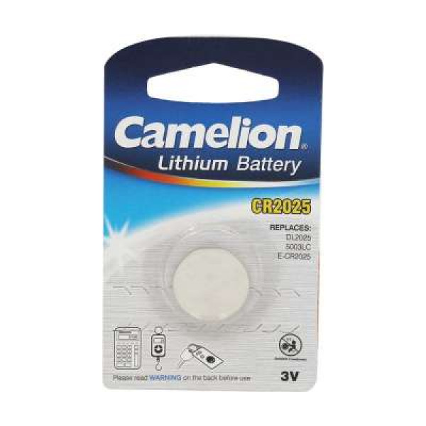 CAMELION BUTTON CELLS LITHIUM 3V CR2025-BP1