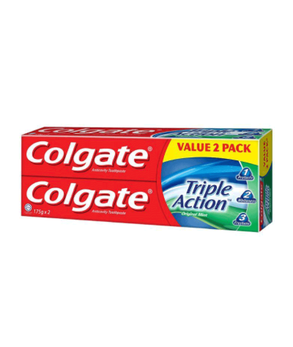 COLGATE TRIPLE ACTION 170G TWIN PACK