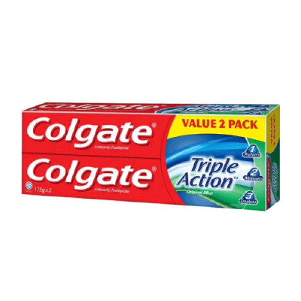 COLGATE TRIPLE ACTION 170G TWIN PACK