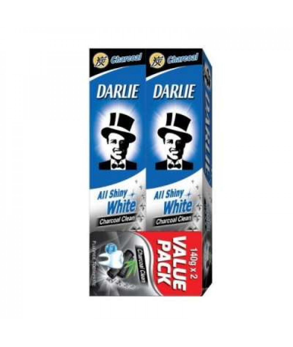 DARLIE ALL SHINY WHITE CHARCOAL CLEAN 2X140G