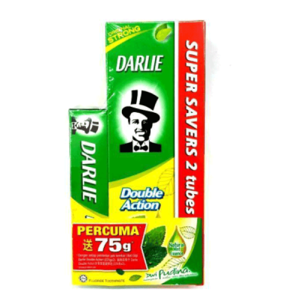 DARLIE DOUBLE ACTION 225GX2 FREE DDA 75G