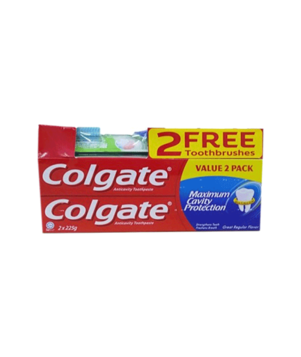 COLGATE GRF (225GX2) FOC 2 T/BRUSH