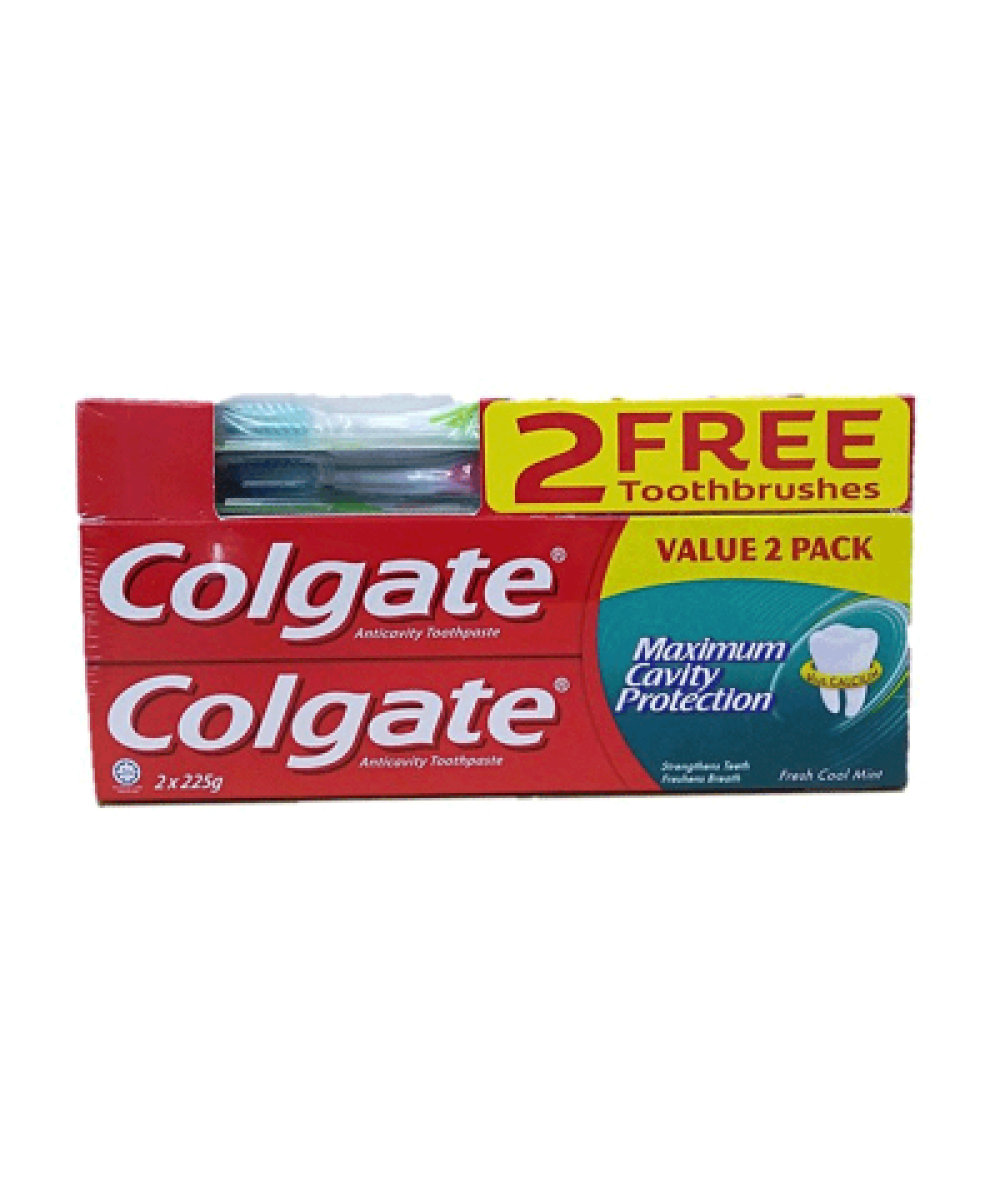 COLGATE FCM (225GX2) FOC 2 T/BRUSH