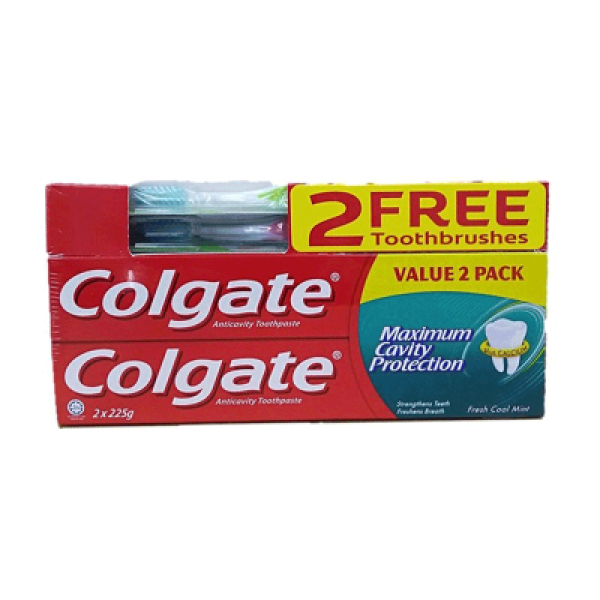 COLGATE FCM (225GX2) FOC 2 T/BRUSH