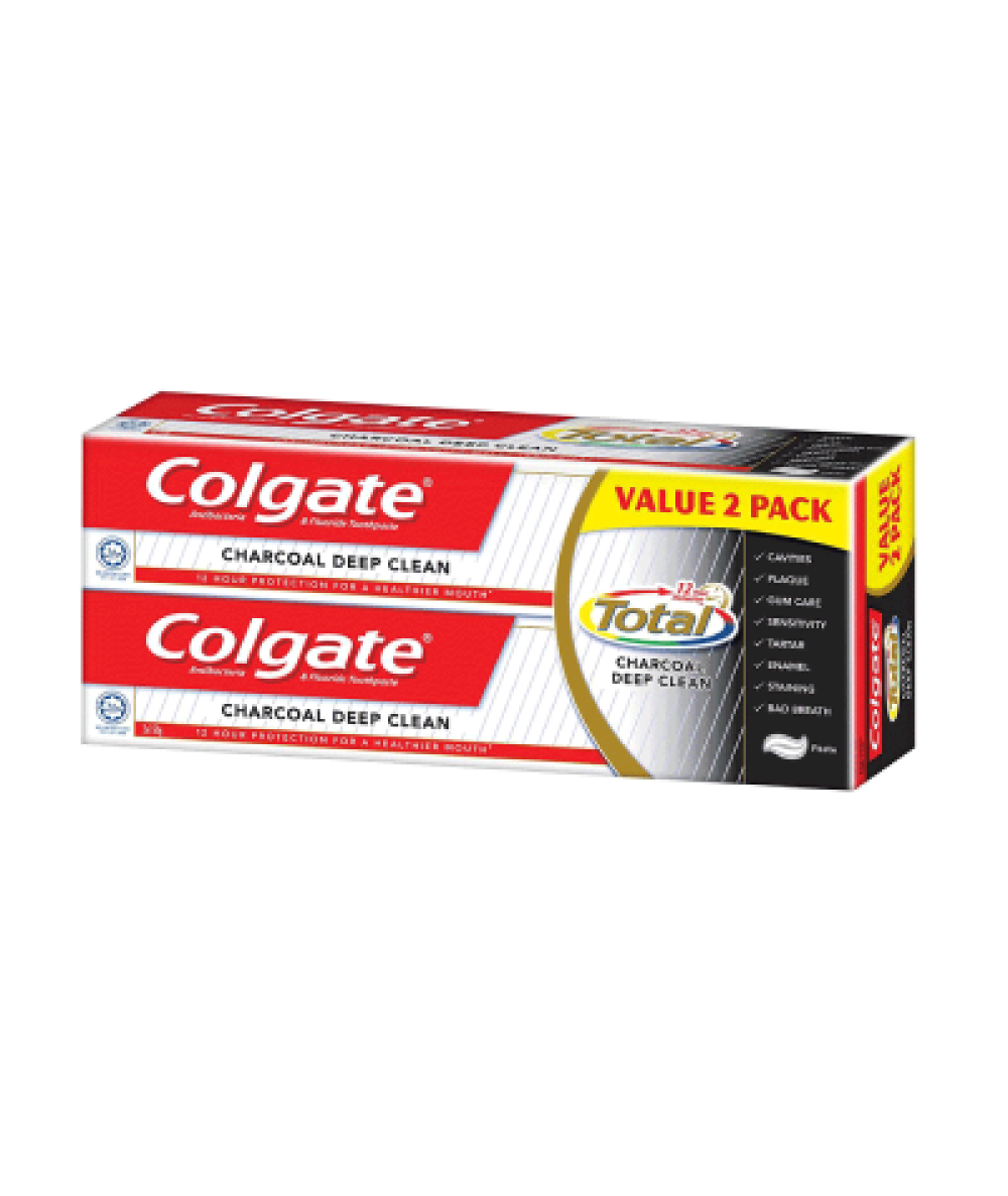 COLGATE TP TOT 150G TWIN MY CHARCOAL DEEP CLEAN