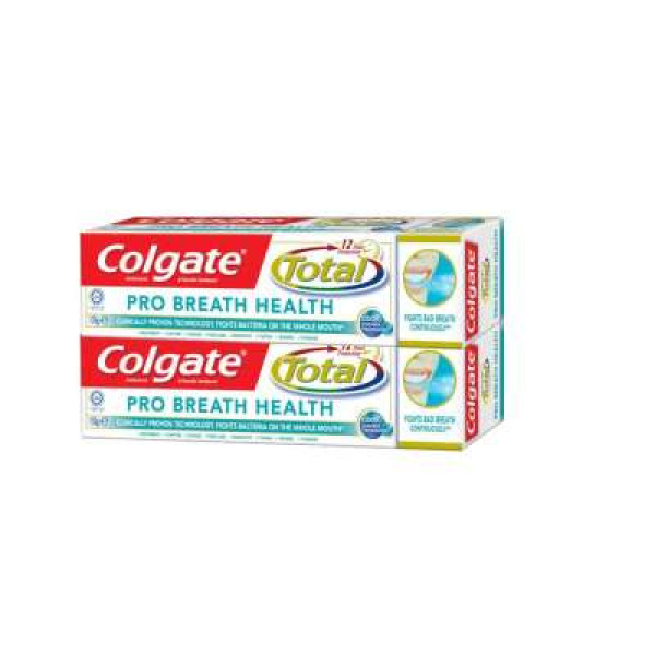 COLGATE TP TOT 150G TWIN MY PRO BREATH HEALTH