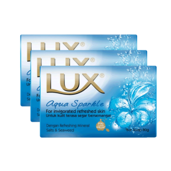 LUX AQUA SPK BAR SOAP 3X70G