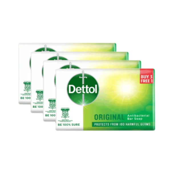 DETTOL BODY SOAP ORIGINAL 100G 3+1