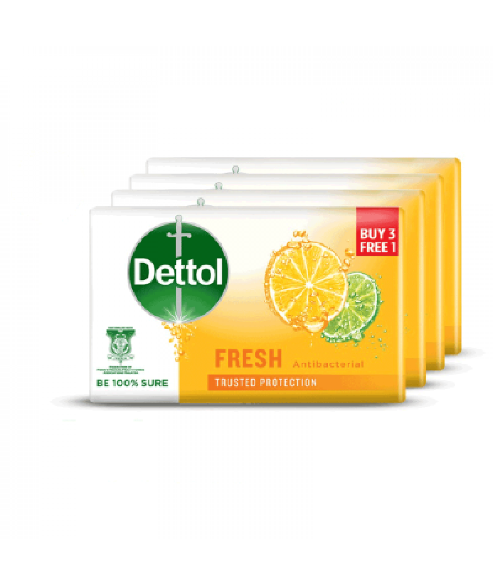 DETTOL BODY SOAP FRESH 100G 3+1