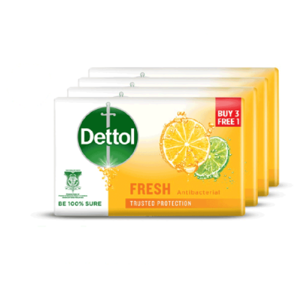 DETTOL BODY SOAP FRESH 100G 3+1