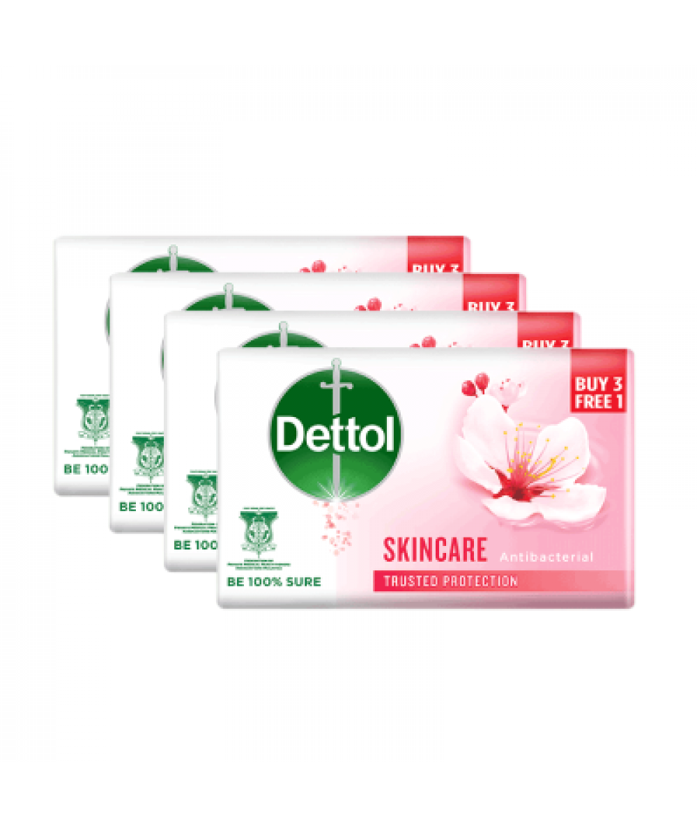 DETTOL BODY SOAP SKINCARE  100G  3+1