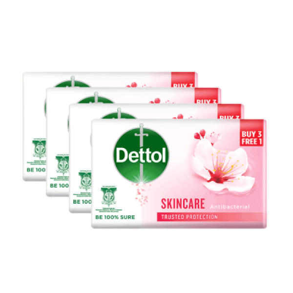 DETTOL BODY SOAP SKINCARE  100G  3+1