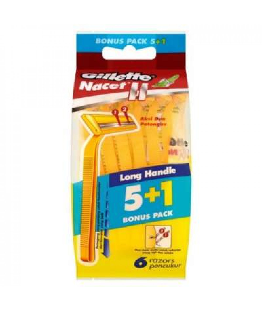 GILLETTE 5S NACET II POLYBAG (5+1)