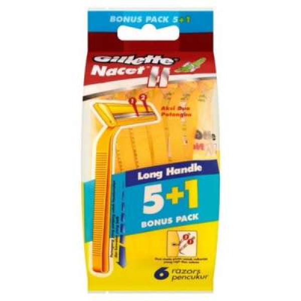 GILLETTE 5S NACET II POLYBAG (5+1)