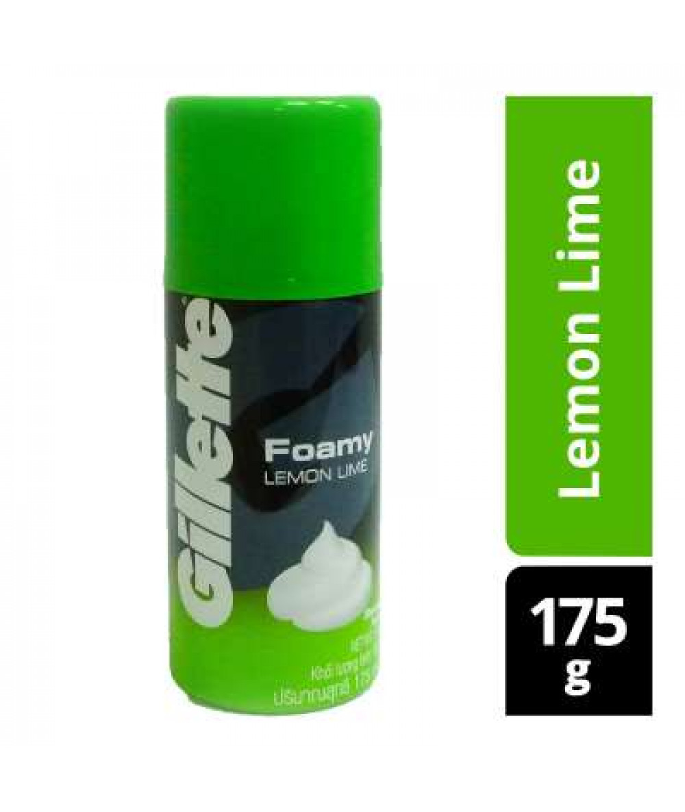 GILLETTE 175G FOAMY LEMON LIME